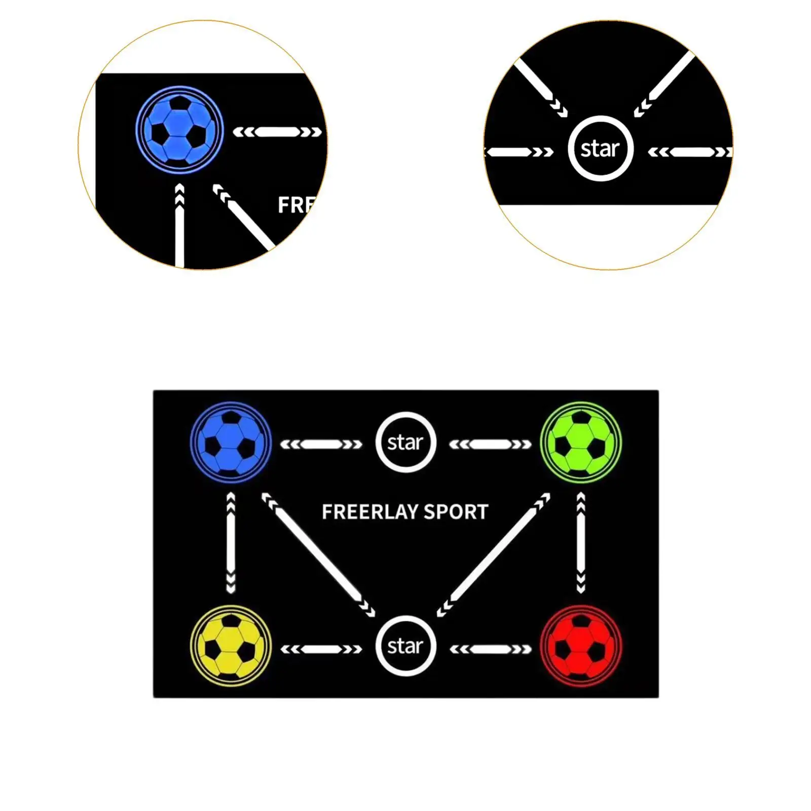 Voetbaltrainingsmat Praktische antislip voetbalbeheersingsmat voor kinderen thuis