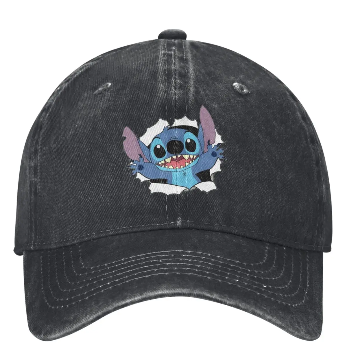 Stitch Ohana Means Family Baseball Cap Cute Blue Cartoon Hiking Fishing y2k Cool Hip Hop Hats Unisex Men Casual Baseball Caps