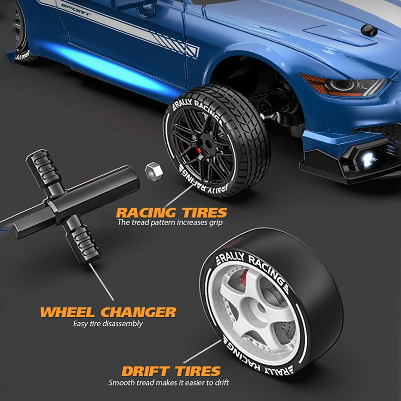 4WDリモートコントロール競技車RCドリフトレーシング1:24高速4X4レースカーAE86モデルおもちゃ大人男の子子供ギフト