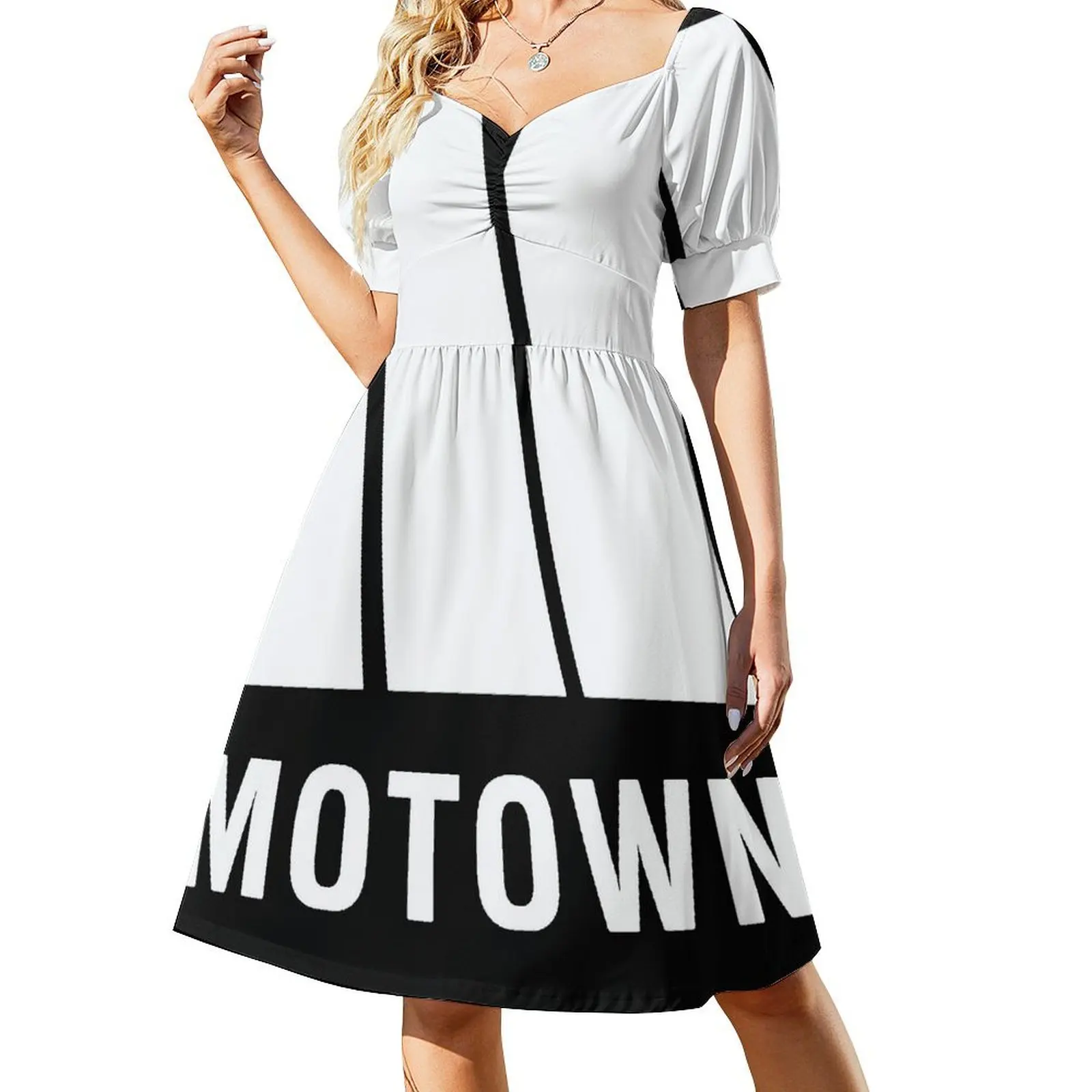 Motown Records is an American record label owned by the Universal Music Group Short Sleeved Dress dress korean style Dress