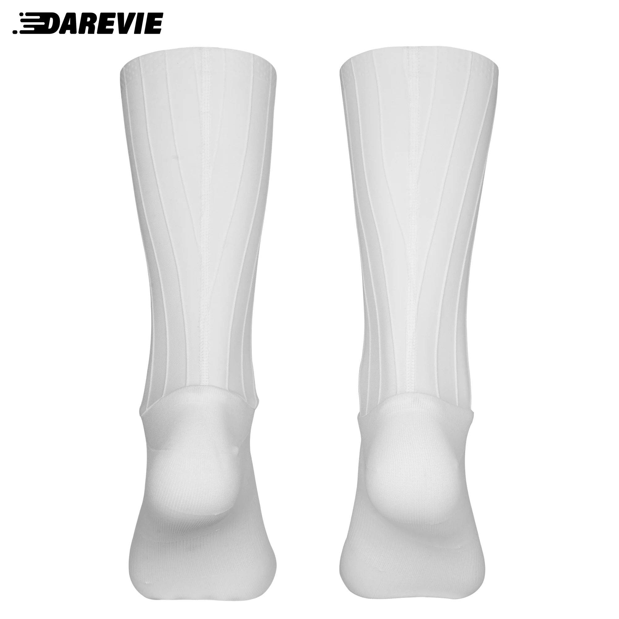 DAREVIE AERO calcetines de ciclismo para hombre, calcetines aerodinámicos profesionales, calcetines elásticos antideslizantes para ciclismo para