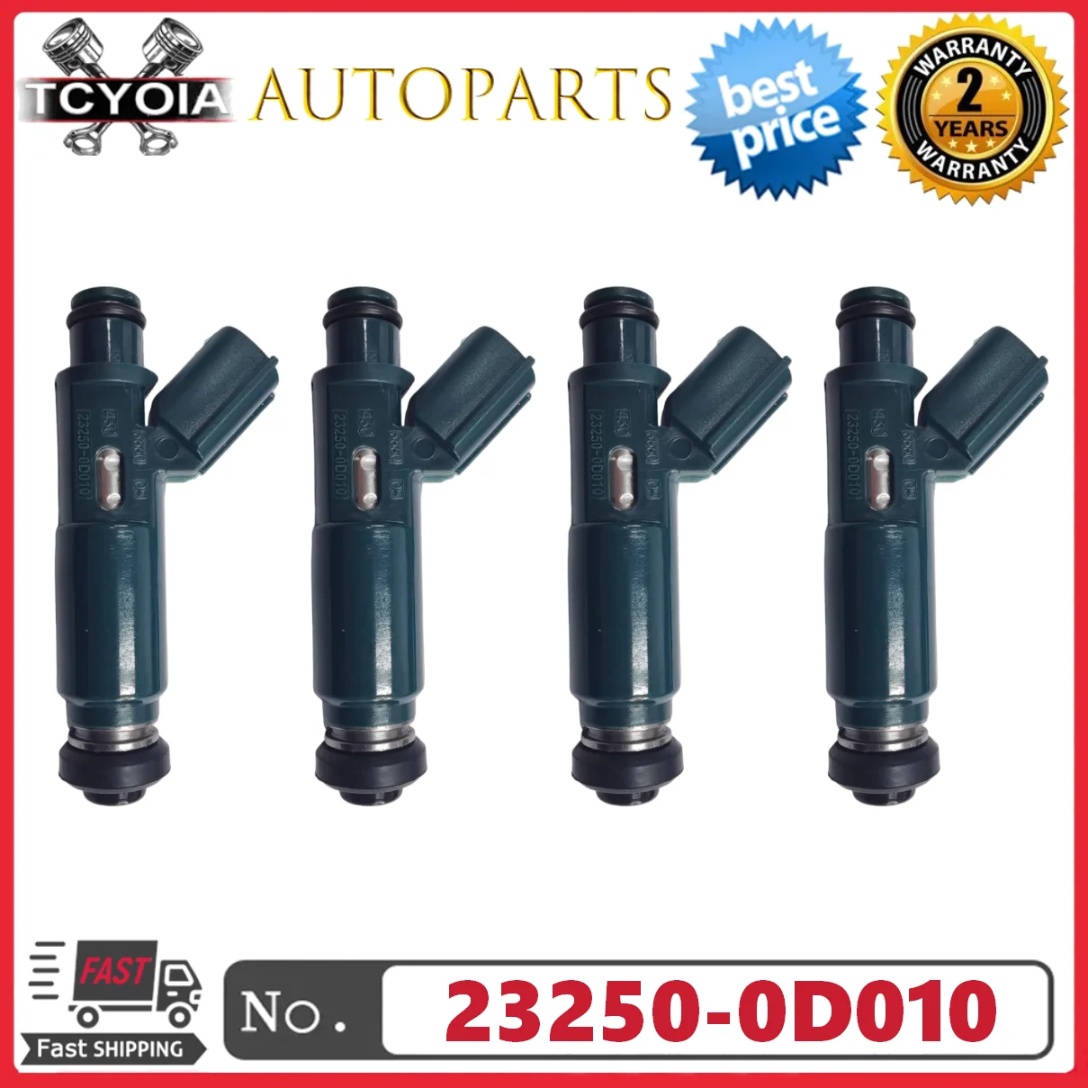 

4 шт./лот топливные форсунки 23250-0D010 23209-0D010 для Toyota Corolla Chevy Prizm 1.8L I4 1998-1999 годов с 4 отверстиями