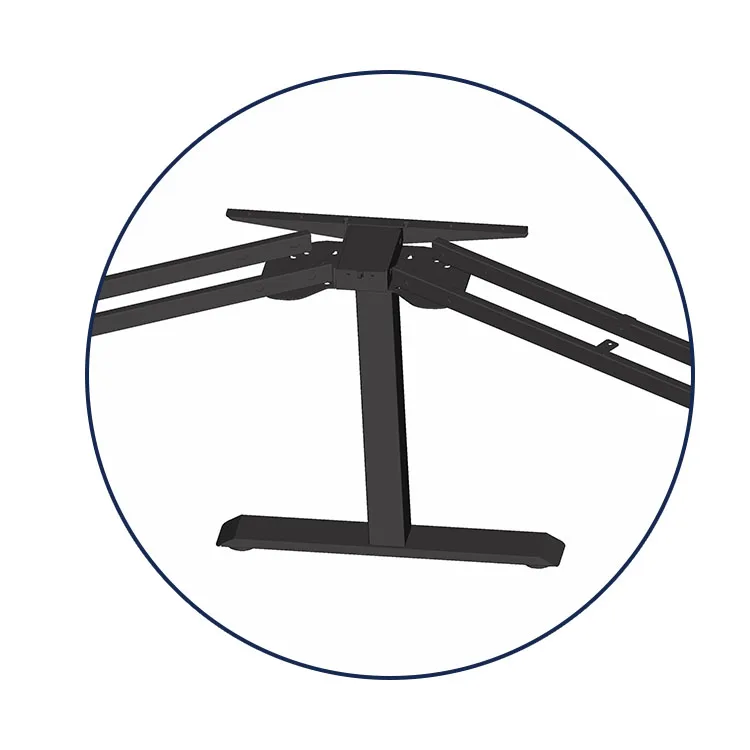 Three Leg Corner Electric Lifting Table L-shaped Standing Computer Desk Automatically Adjustable Stand Desk