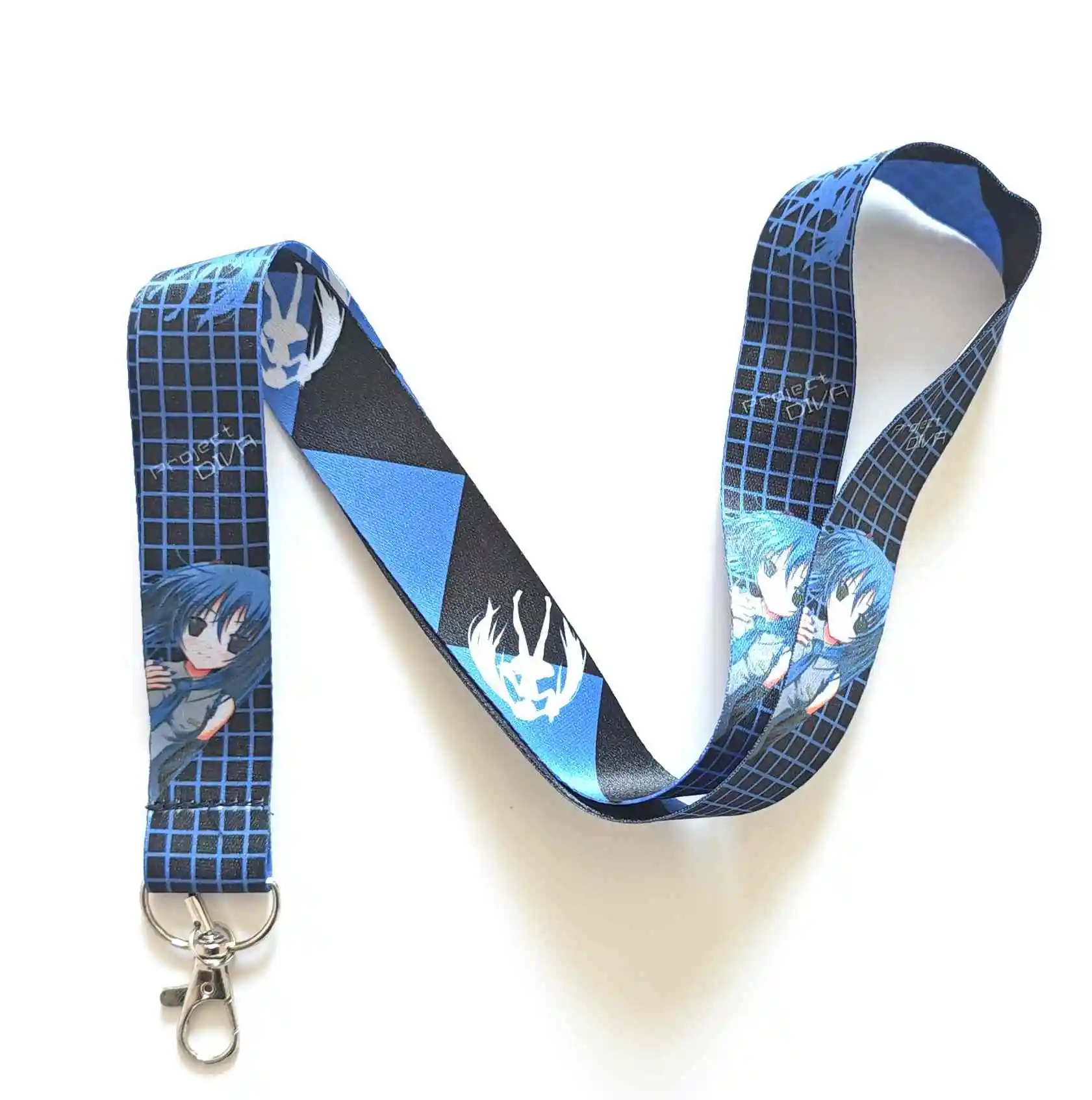 Wholesale Lot Cartoon POP MART Hatsune Miku Phone key chain Neck Strap Keys Camera ID Card Lanyard P068