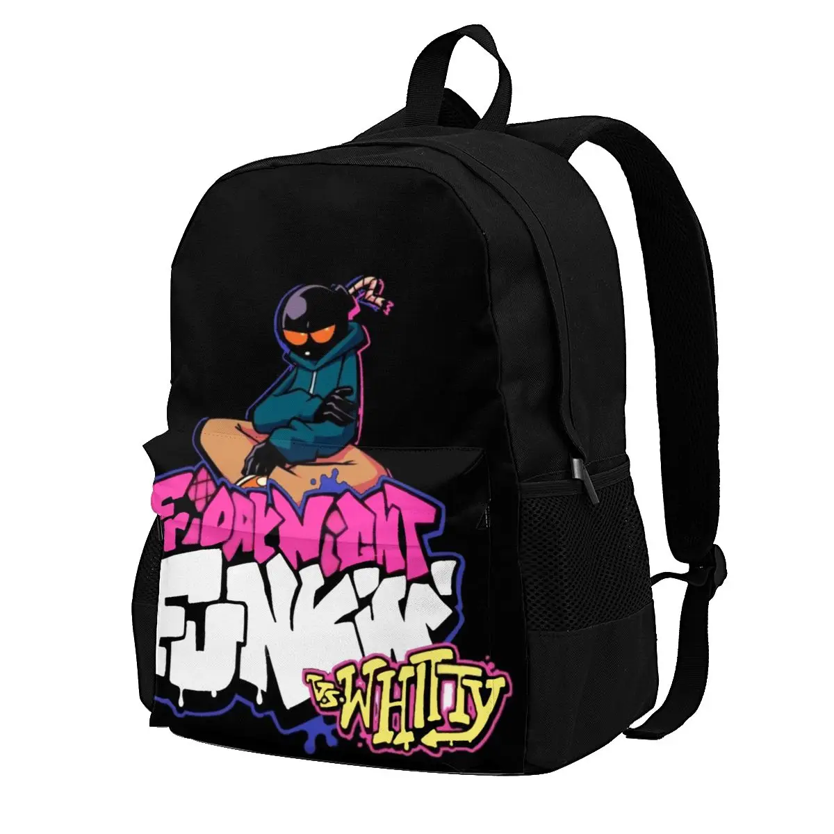 

FNF Whitty Friday Night Funkin Backpacks Game Big Stylish Polyester Backpack Back To School Female Bags