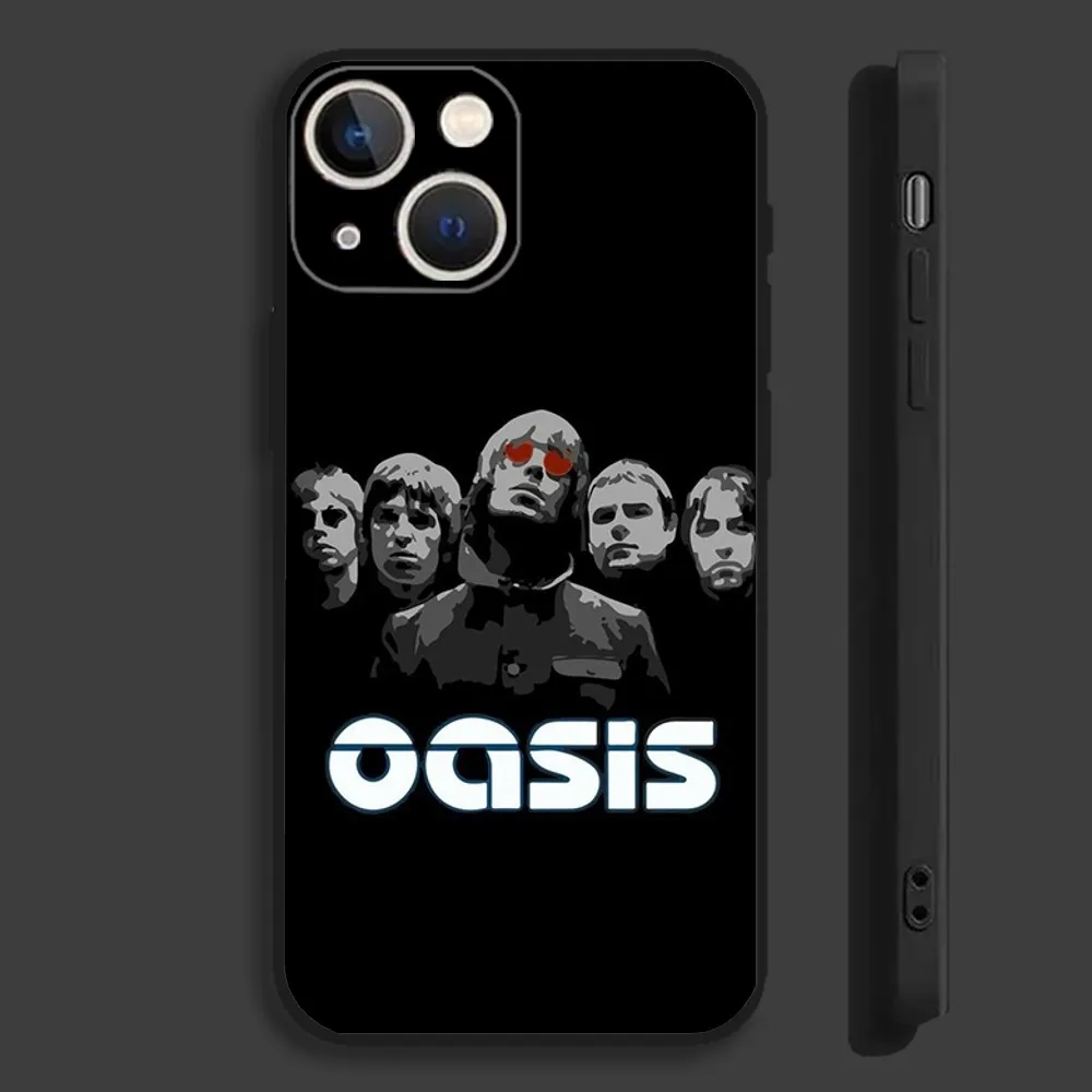 Band O-Oasis Phone Case For iPhone 15,14,13,12,11 Plus,Pro,Max,XR,XS,X,7,8 Plus,SE,Mini Silicone Soft