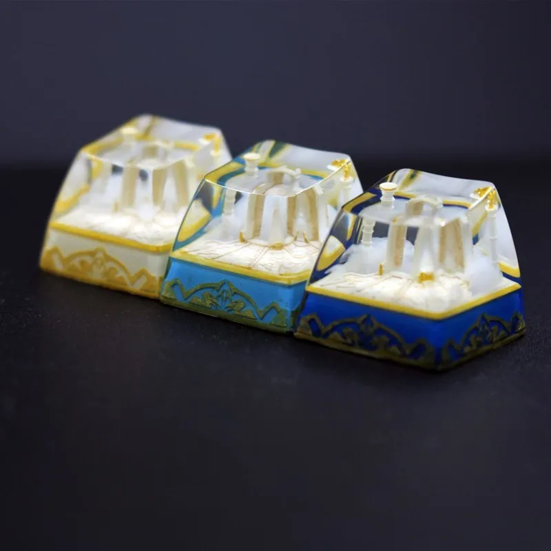 

Genshin Impact Key Cap Mechanical Keyboards Are Very Good Handmade and Personalized in Style Keycaps That I Like Are Very Good