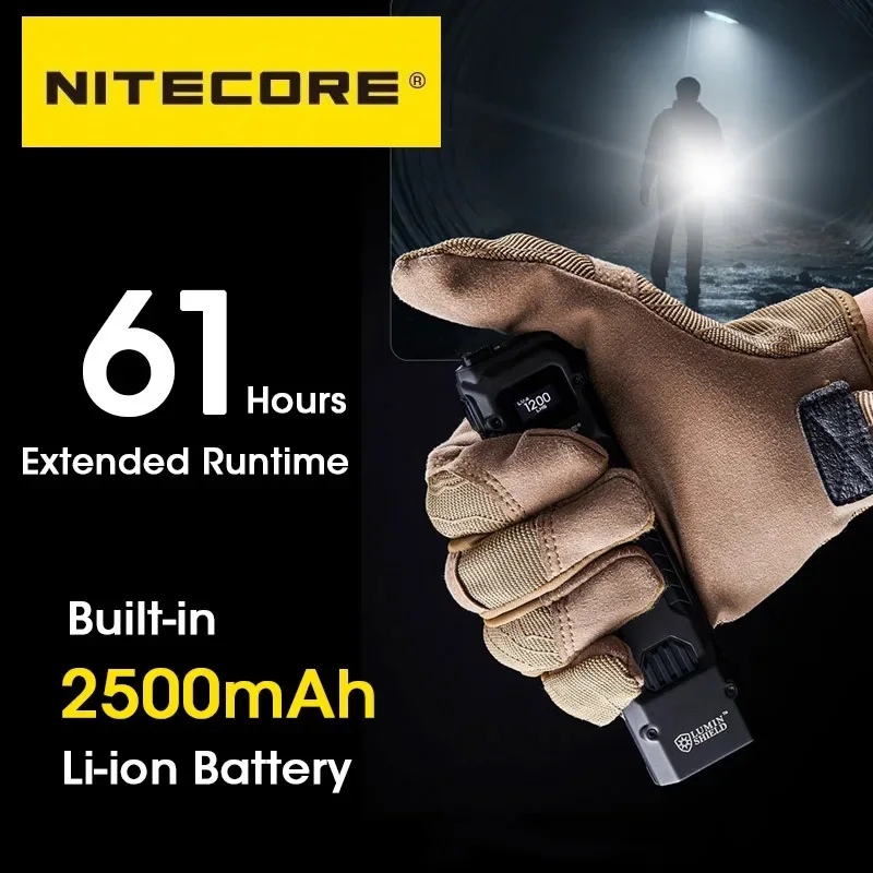 NITECORE Super Bright EDC Flashight UHi20 6500Lumens Rechargeable Tactical Torch Light Built-in Li-ion Battery for Hiking