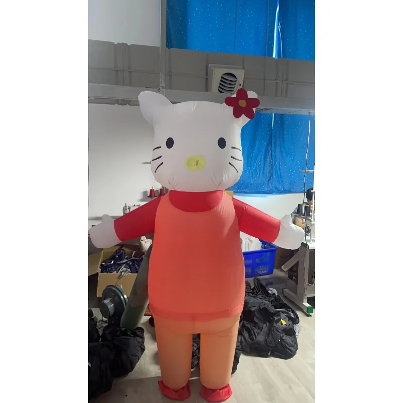 Inflatable Cat Cosplay Costume For Adults Performance Halloween Holiday Party Clothes Kitty Inflated Cosplay Costumes