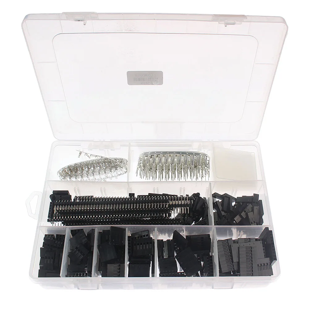 1450PCS Dupont Connector Assorted Kit 2.54mm PCB Headers Male Crimp Pins+Female Pin Terminal Connectors DIY Electronics Set