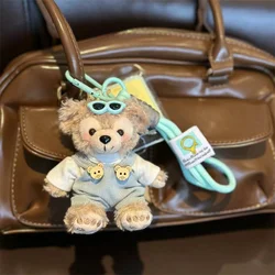 MINISO Plush Sunglasses Rose Doll Keychain Decoration Cute Diy Cartoon Bag Pendant Car Key Decoration Duffy Birthday Gifts