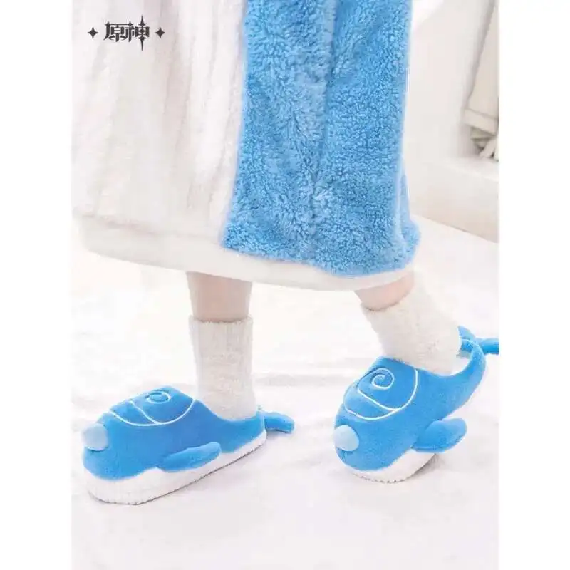 Genshin Impact Небо Кит Тарталья плюшевые тапочки игра аниме косплей хлопковые шлепанцы милая домашняя обувь с героями мультфильмов размер 34-42 рождественский подарок