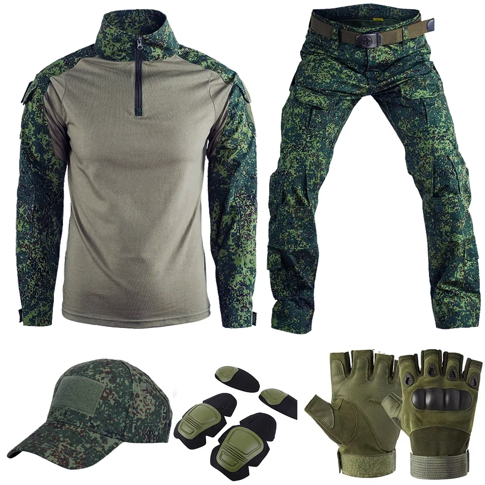 Tactical Uniform Milit Camo Suit Hunting Suits Combat Shirts Cargo Pants Men Clothing Trainning Airsoft Paintball Clothes Sets