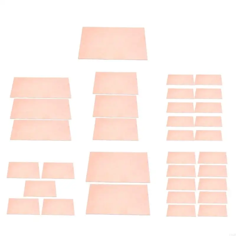 

Pack Of 10 1.5mm Double side Brass Laminate Sheets Clads Board for Electronics