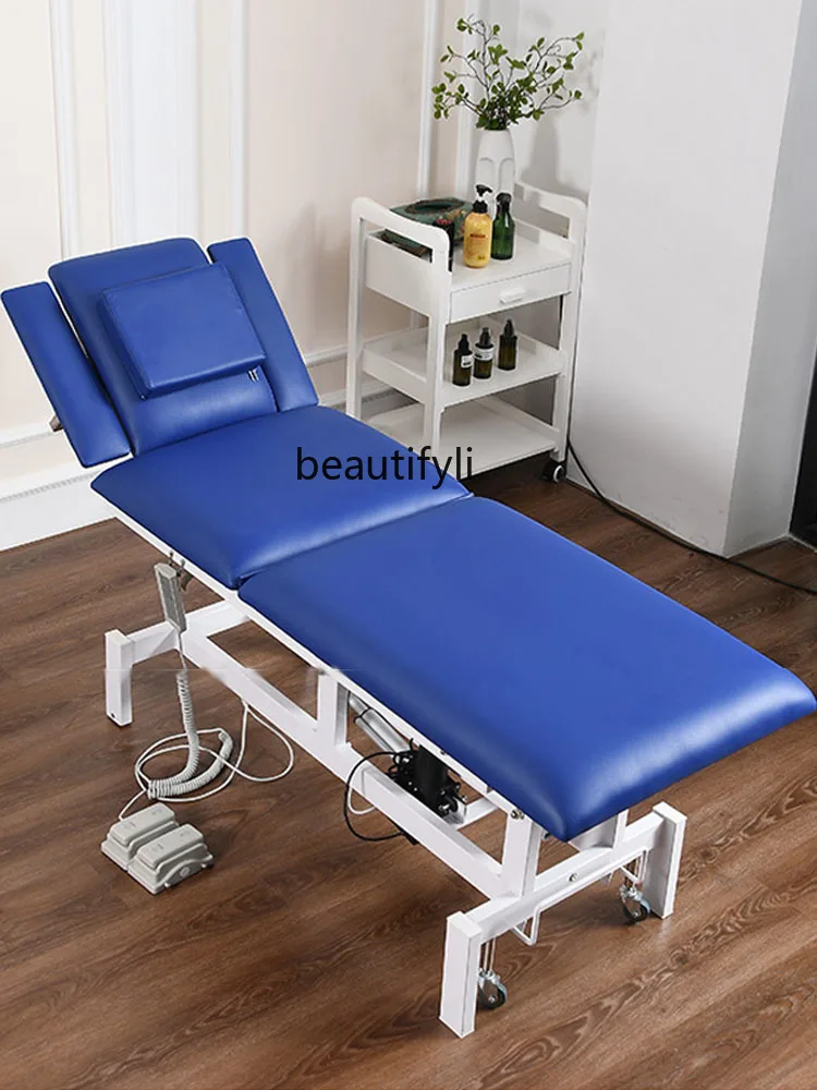 Electric Beauty Bed Beauty Salon Multi-Functional Lifting Special Massage Tattoo Embroidery Physiotherapy Bed Folding