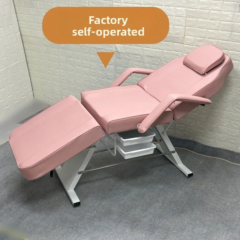 Foldable Portable Eyebrow Embroidery Beauty Bed Threefold Salon Tattoo Massage Bed Portable Table De Massage Multipurpose