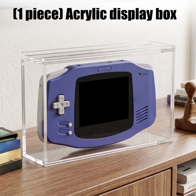 Einzelgerät-Acrylvitrine mit Wandmontagesatz, durchsichtiger, abgedeckter Box für Schreibtischpräsentation, Regalaufbewahrung – Detail 1