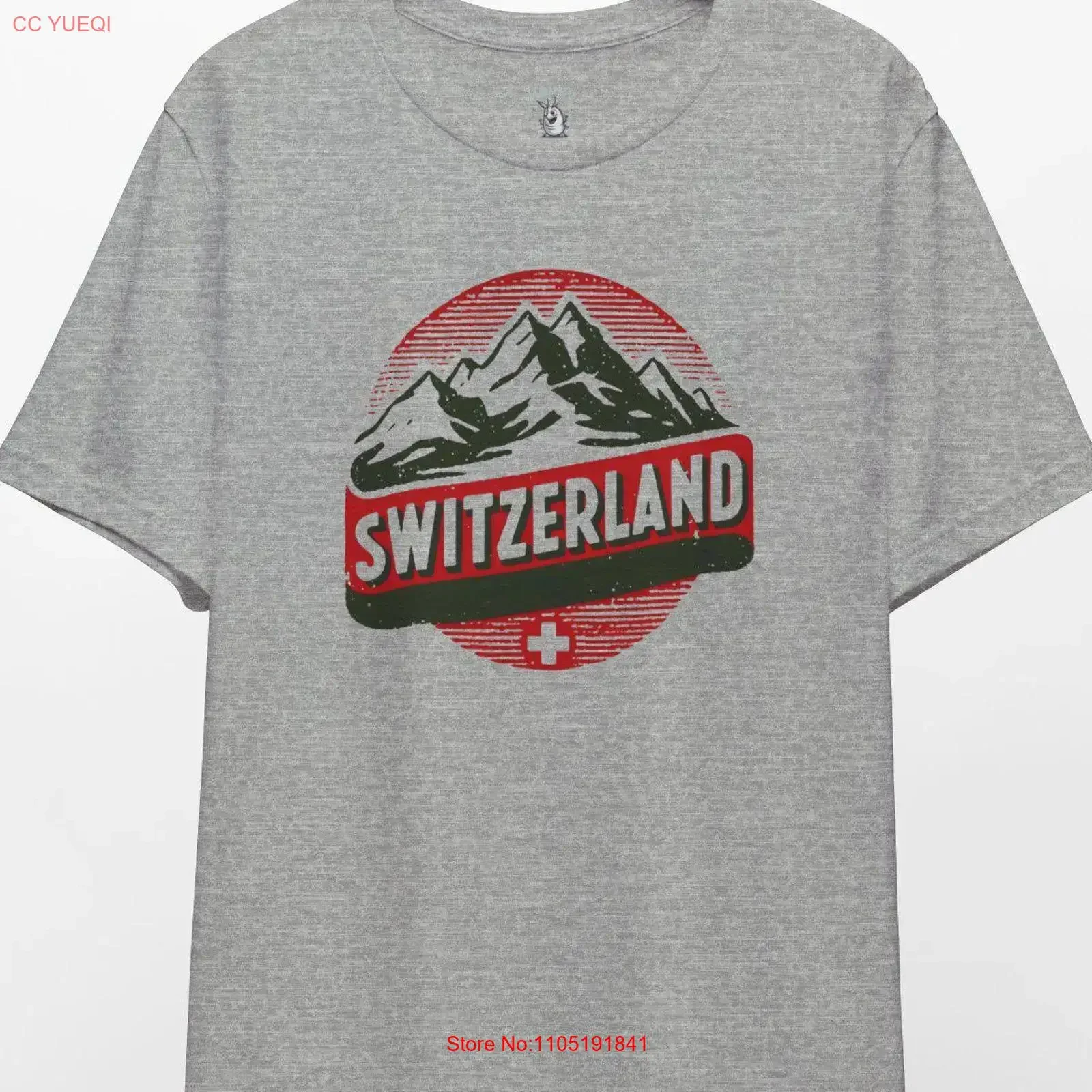 

Vintage Switzerland T Shirt Alps Mountain Travel vintage Washed Soft designer clothes Slightly Top For Everyday Wear