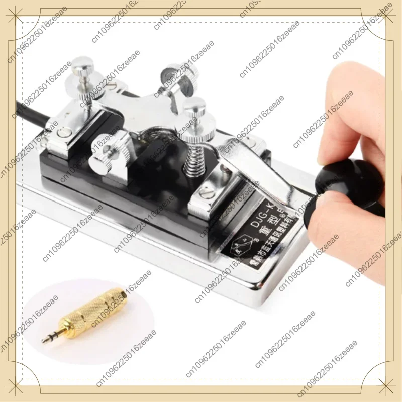 K4 heavy-duty cw key, shortwave key with 6.5mm plug, practice key