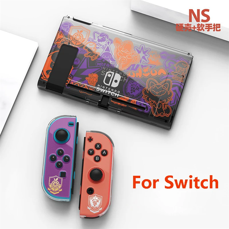 

Anime Nintend Switch Case Transparent Protective Hard Case Shell for Nintendo Switch Console JoyCon Back Cover Detachable