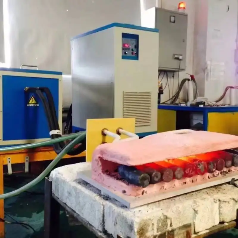 Calentador de inducción de alta frecuencia, máquina de calentamiento por inducción IGBT, equipo de forjado en caliente
