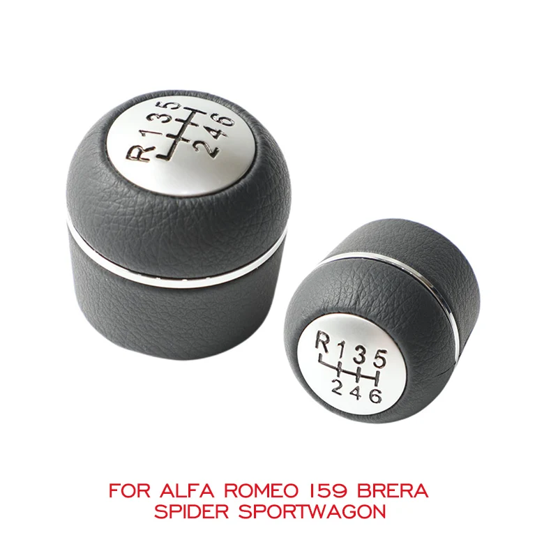 For Alfa Romeo 159 Brera Spider Sportwagon Gear Stick Knob Shifter Handle Gear Shift Knob Stick car parts 6 Speed