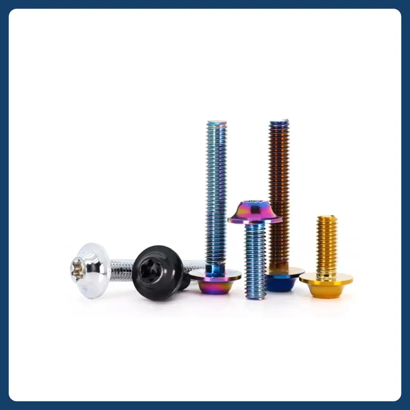 M5 M6 304 Stainless Steel Internal Plum Blossom Screw / Large Head Decorative Torx Bolts for Motorcycle Modification & Parts
