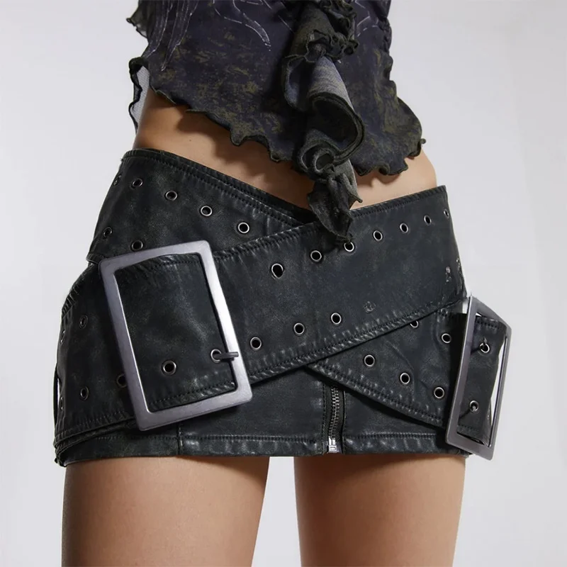 y2k-emo-vintage-korean-short-sexy-leather-skirts-for-women-layered-cowhide-spring-season-non-mall-matches-unisex-accessories