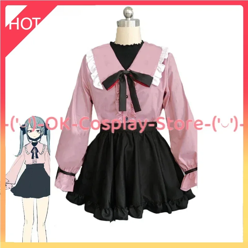 Game Project Sekai Colorful Stage Cosplay Costume Women Cute Pink Dress For Cosplay Halloween Carnival Uniform Custom Made