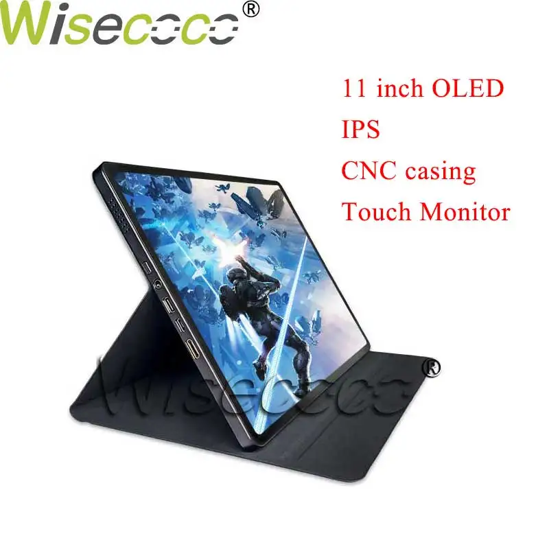 11 Inch OLED Touch Portable Monitor 2K IPS AMOLED Display 1728*2368 CNC Casing Brightness Adjustable