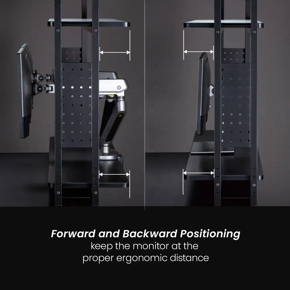 STB-191 Gaming Desk Desktop Organizer Lager regal Rack verstellbar Display Stand Regal Organizer mit Monitor Riser
