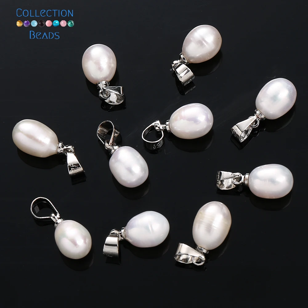 1pc 8*9mm Natural White Water - огляд і ціна Freshwater Cultured Pearl Necklace 8-9Mm