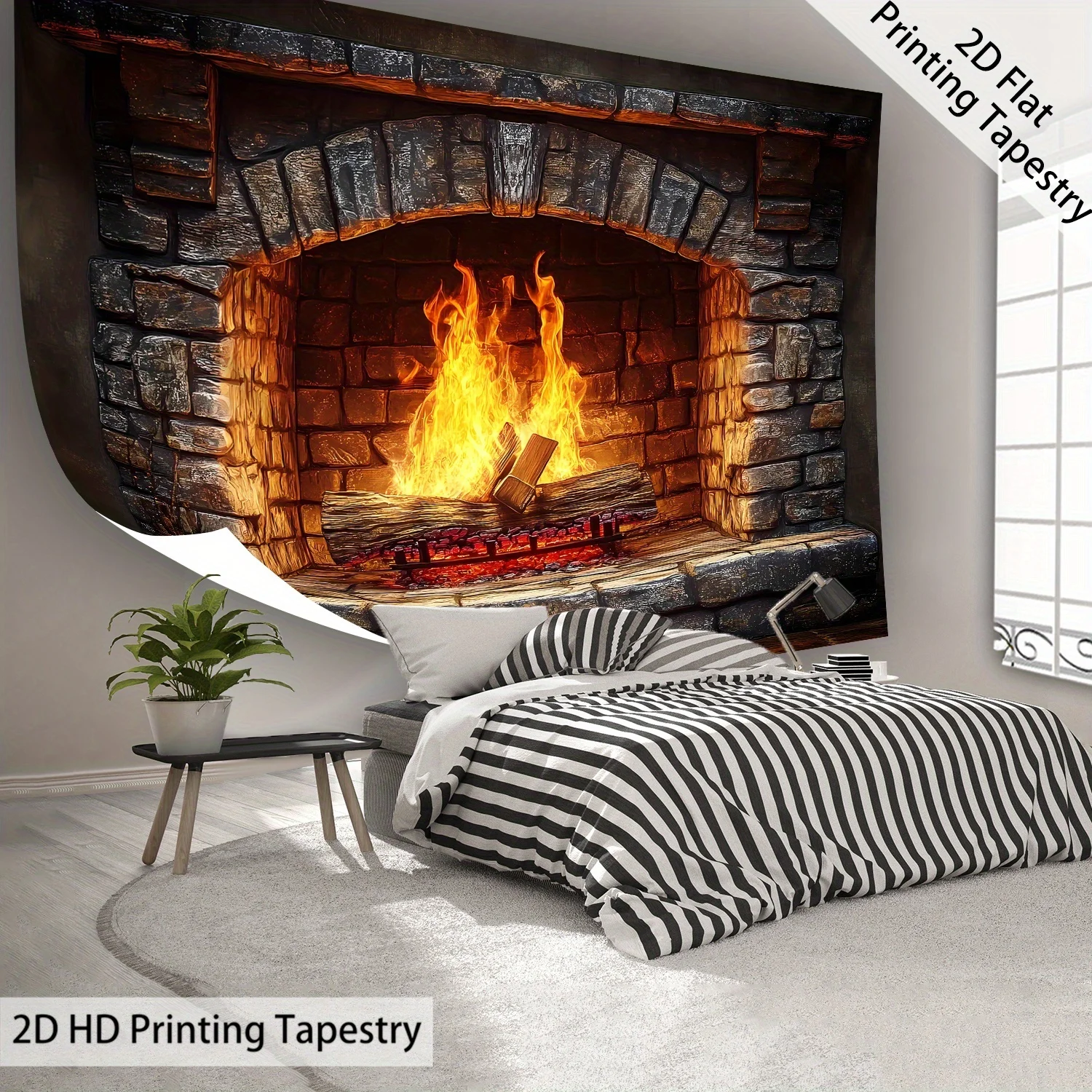 Large Landscape Tapestry Wall Hanging, Scenic Nature Photo Print,Comfort Wall Art for Living Room Bedroom,Polyester Fabric Decor