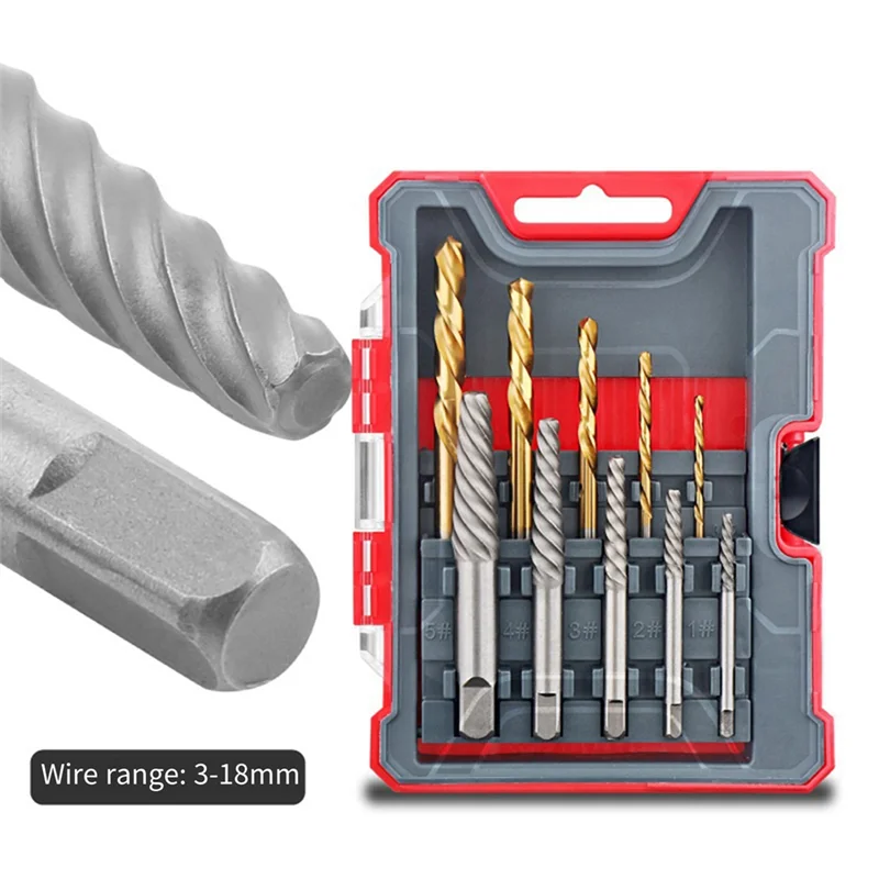 ABSF 10 Pcs Broken Screw Sliding Wire Extractor Broken Wire Extractor Artifact Tool Set (Gold+Silver)