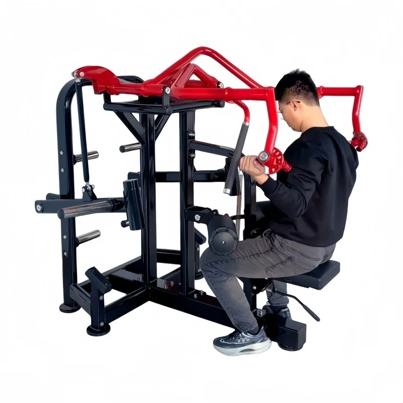 New Gym Equipment Commercial Plate Loaded Strength Training Chest Back Gym Fitness Machine for Lat Pulldown Training Back