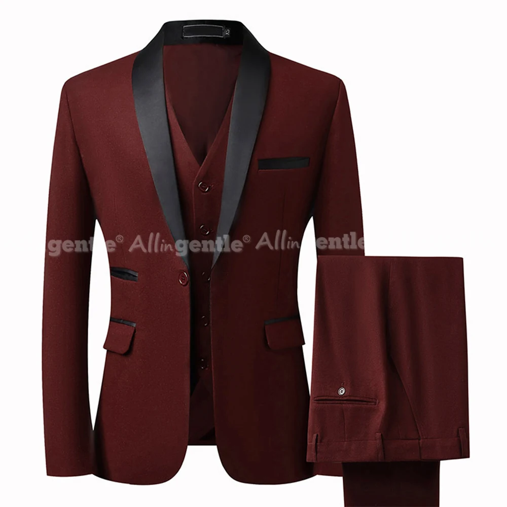 3 Piece Suit Men Regular Fit Striped Elegant Long Sleeve Casual Daily Mens Suits 3 Piece Single Button