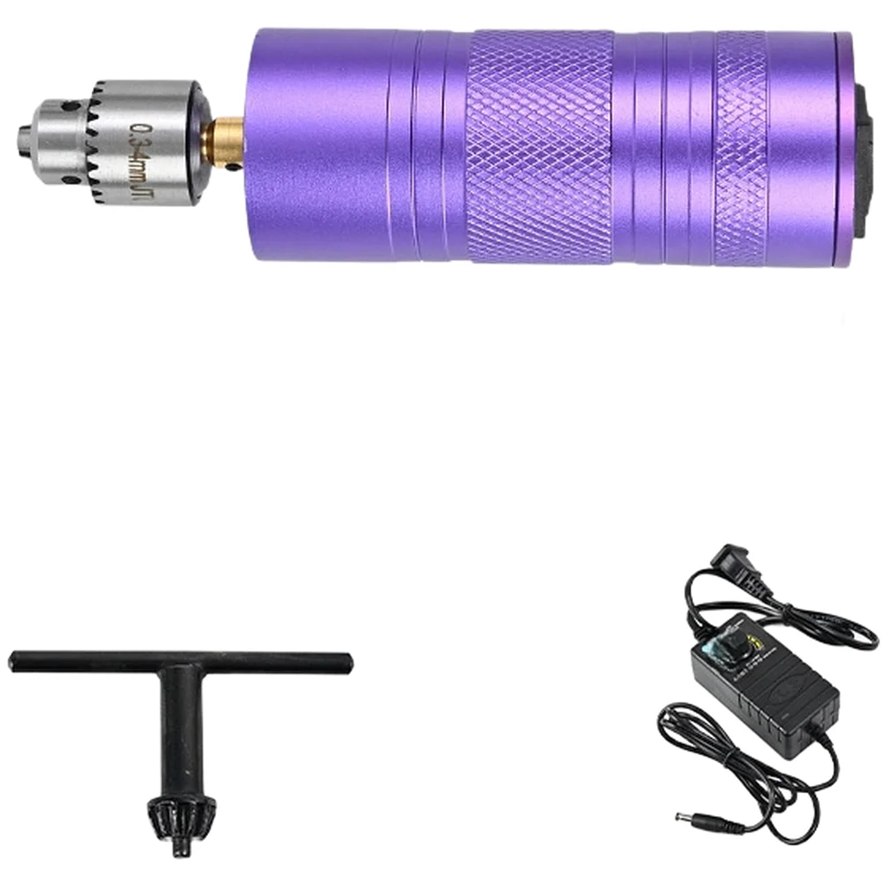 Electric Brush for Polishing For Walnut Bodhi Beads 700RPM Motor with Multiple Brush Heads Aluminum Alloy Construction