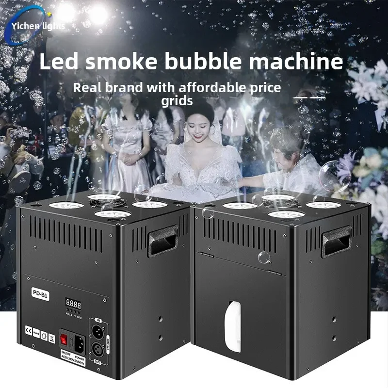 New LED Smoke Bubble Machine Competitive Price Stage Special Effects Machine For Stage Effect Wedding Hot Sale