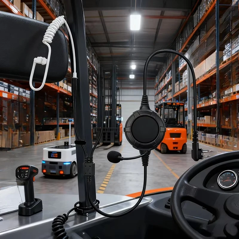 

Two-way radio headphones High-quality speaker microphone for clear audio monitoring headphones Acoustic tube