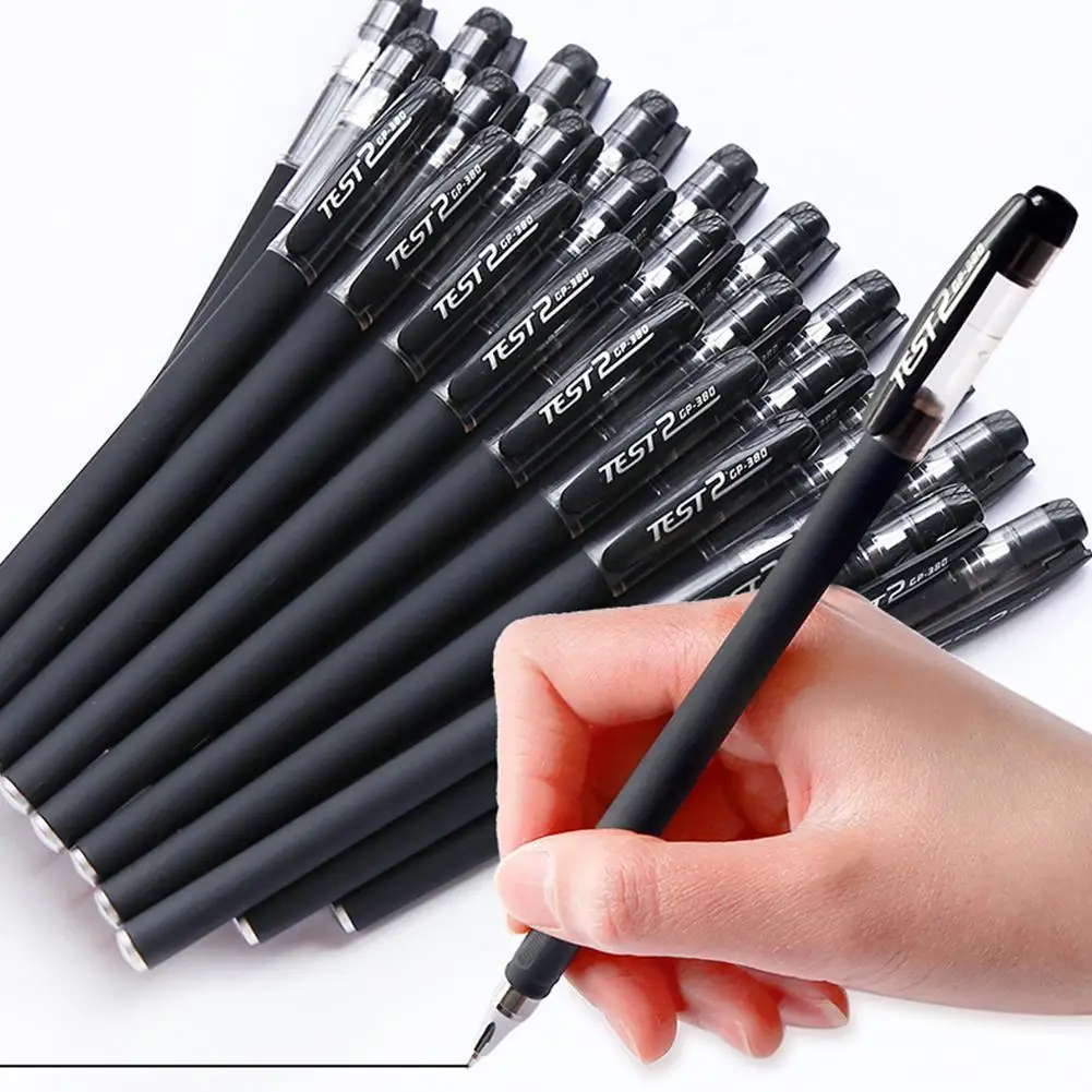 1pcs Gel Pen Set School Supplies Black Ink Color 0.5mm Ballpoint Pen Kawaii Pen Writing Tool School Office Stationery Wholesale