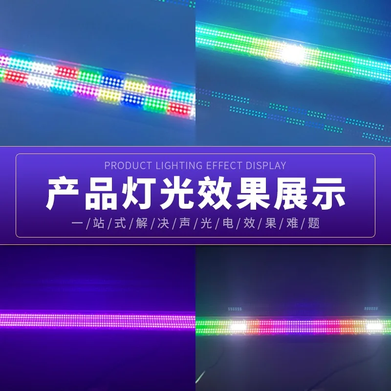 

Waterproof LED Strip Strobe Light KTV Background Bar Colorful Full Color Marquee Light Wall Washer Strobe Stage Light