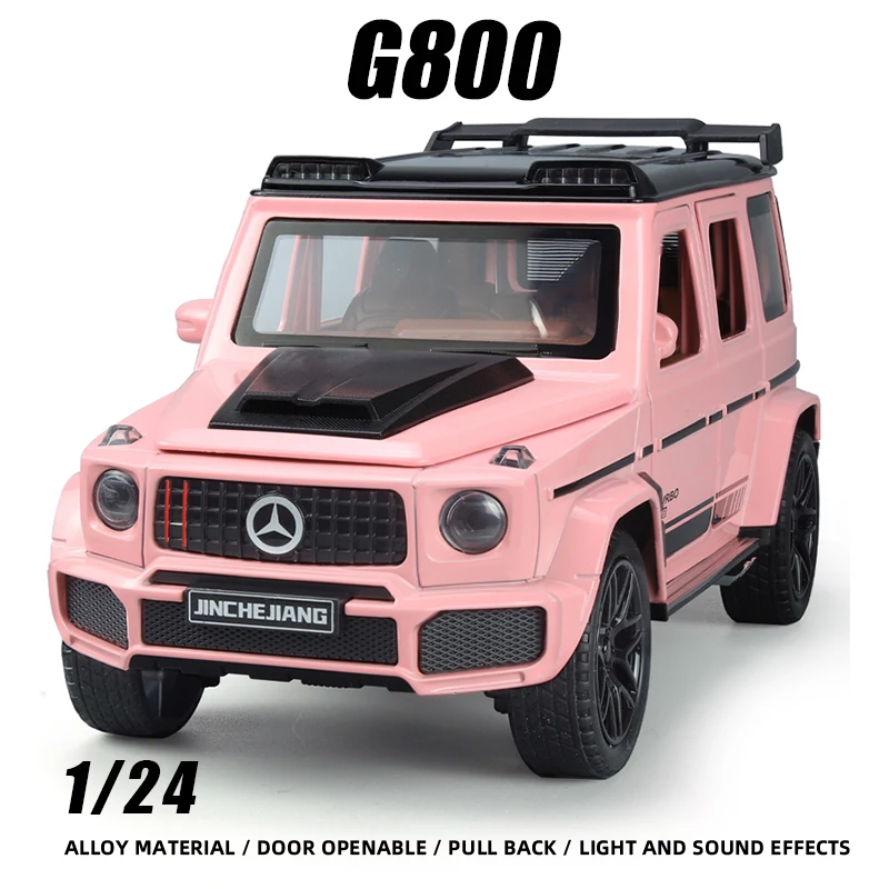 

1:24 Brab G800 SUV us Super luxury cars Boy Toys Diecast Alloy Model Starry sky lamp Hot wheels Premium Collect Metal Auto Gifts