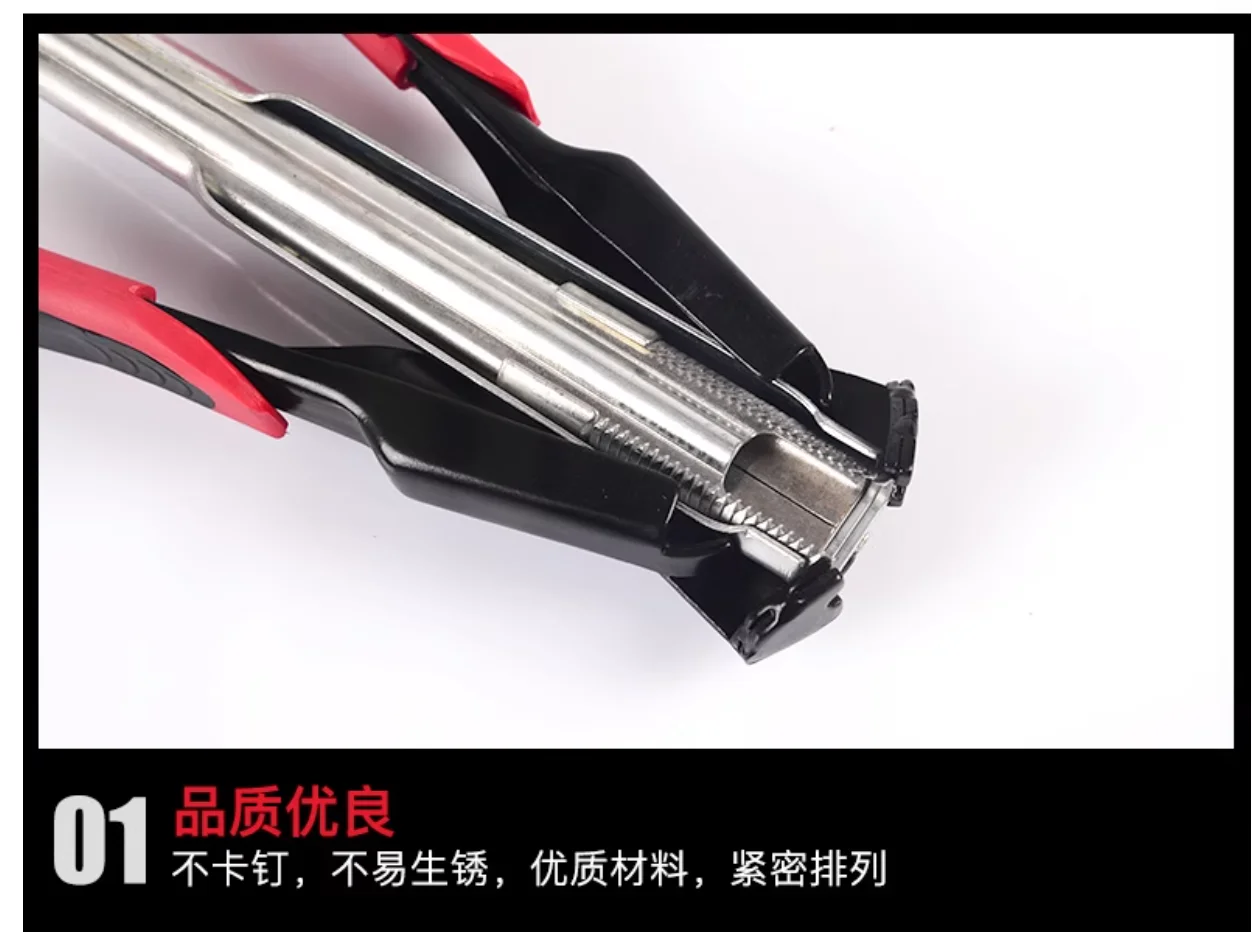 anello diametro: 10mm manuale C-tipo pistola sparachiodi morsetto C20 clip per unghie Materasso per animali domestici gabbia per pollo roccioso fibbia pistola in tessuto Pinza per chiodi per seggiolino auto