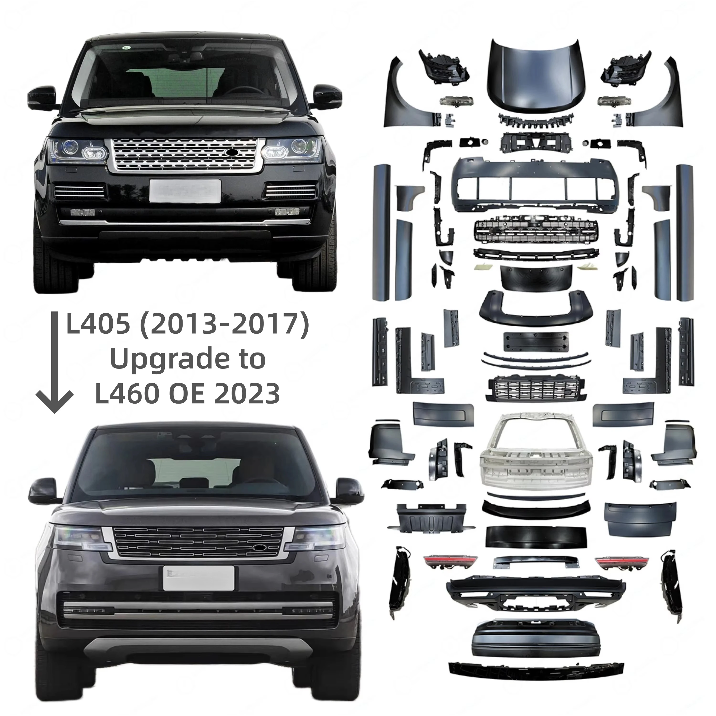 Best Quality Body Kit with Hood Bumpers for Land Range vogue L405 2013-2017 Facelift to 2022