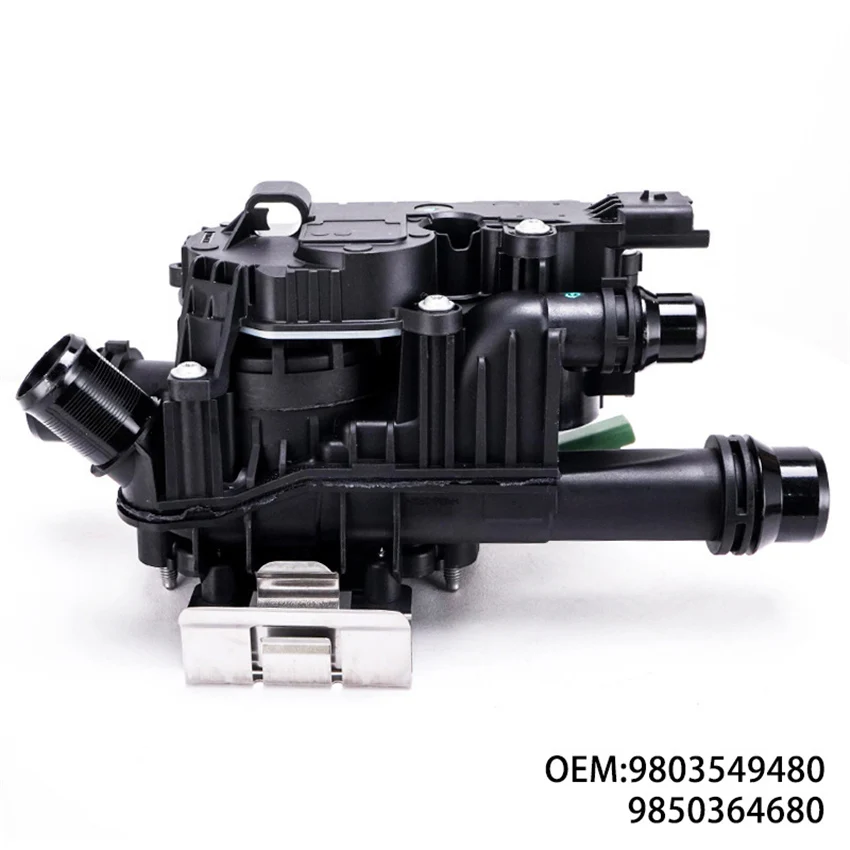 

Termostato 9803549480 9850364680 Compatible con Peugeot Citroen 208 308 508 C4, Carcasa del Termostato