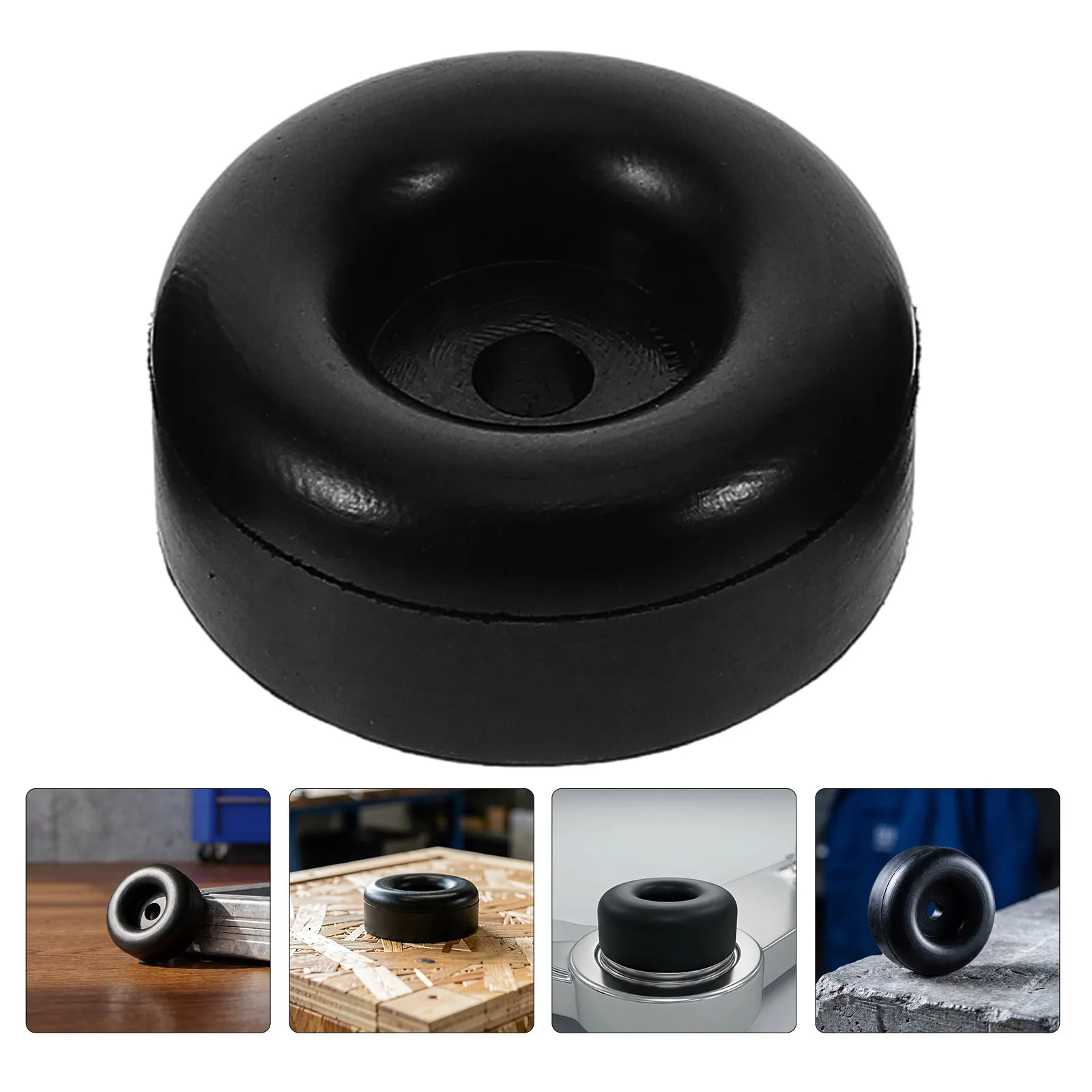 3 PCS Antiskid Nonslip Rubber Stabilizer Pads Black Car Door Shock Absorbing Cushion