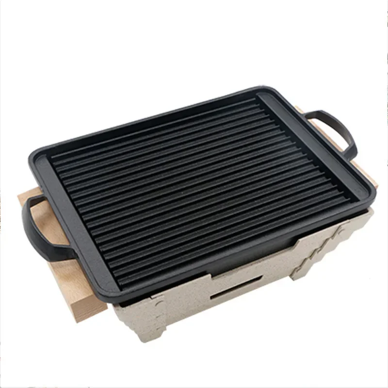 Horno de barbacoa para comida, mini estufa de alcohol para barbacoa al aire libre, cocina de carbón, pincho de cerdo de carbono, parrilla de carne asada