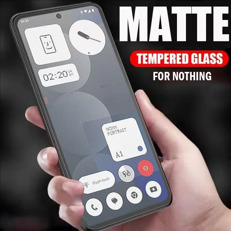 

Matte Tempered Glass for Nothing Phone (3a) Pro Screen Protector for Nothing Phone (1) (2) (2a) Plus Frosted Protective Film