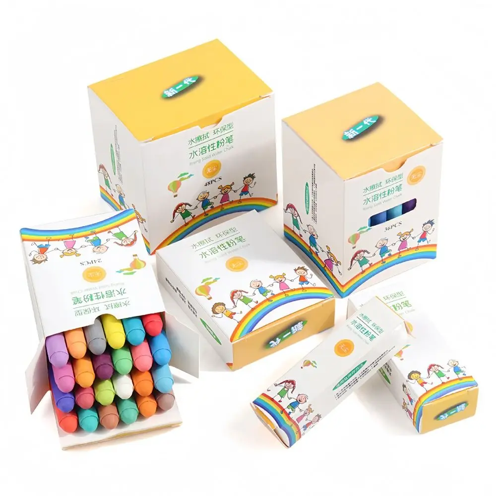 Colored Water-soluble Chalk Non Dirty Hands Blackboard Graffiti Painting Dust Free Chalk Erasable Solid Water Chalk