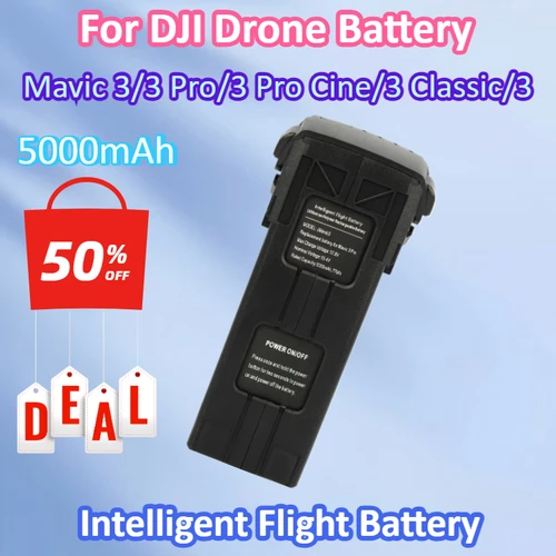Nuevo 15,4 V 5000mAh para DJI BWX260-5000-15.4 Mavic 3/3 Pro/3 Pro Cine/3 Classic/3 Enterprise Series UAV Drone batería